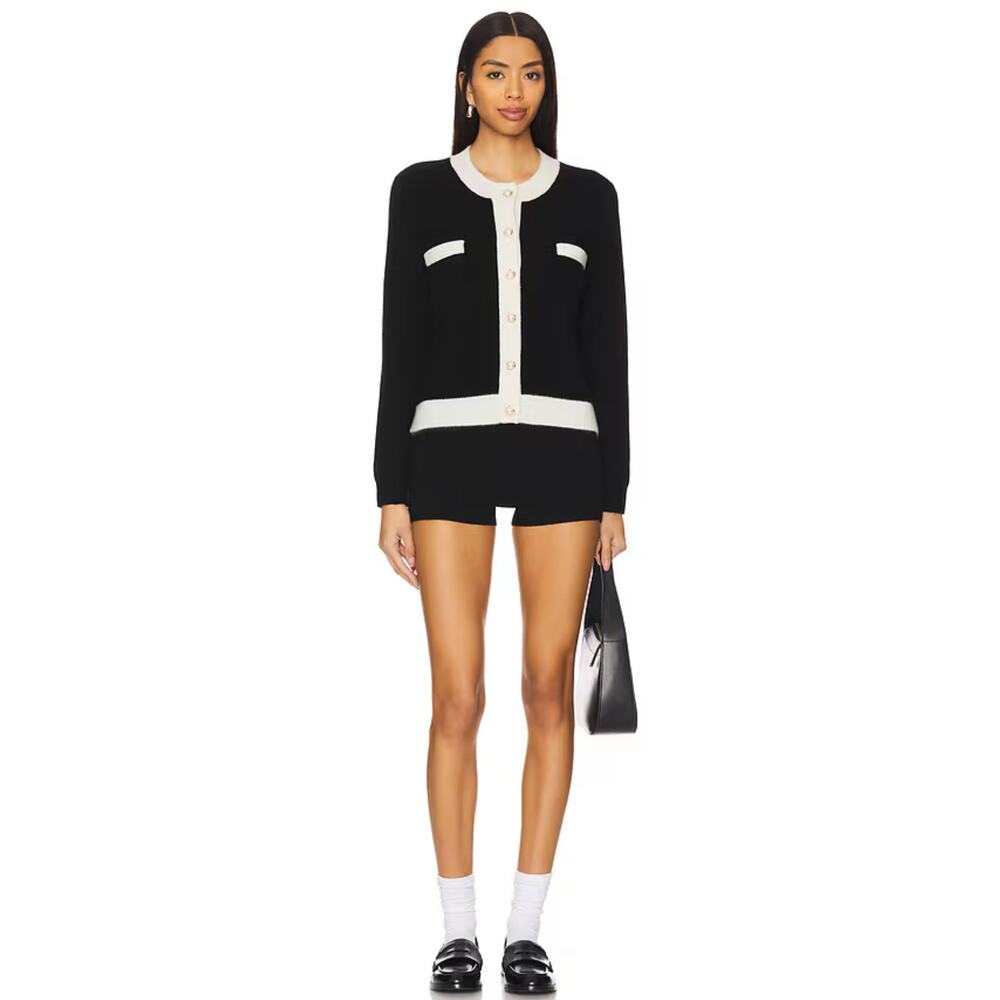 27 Miles Malibu Corrine Cardigan in Black Mediun NWT - Picture 2 of 8